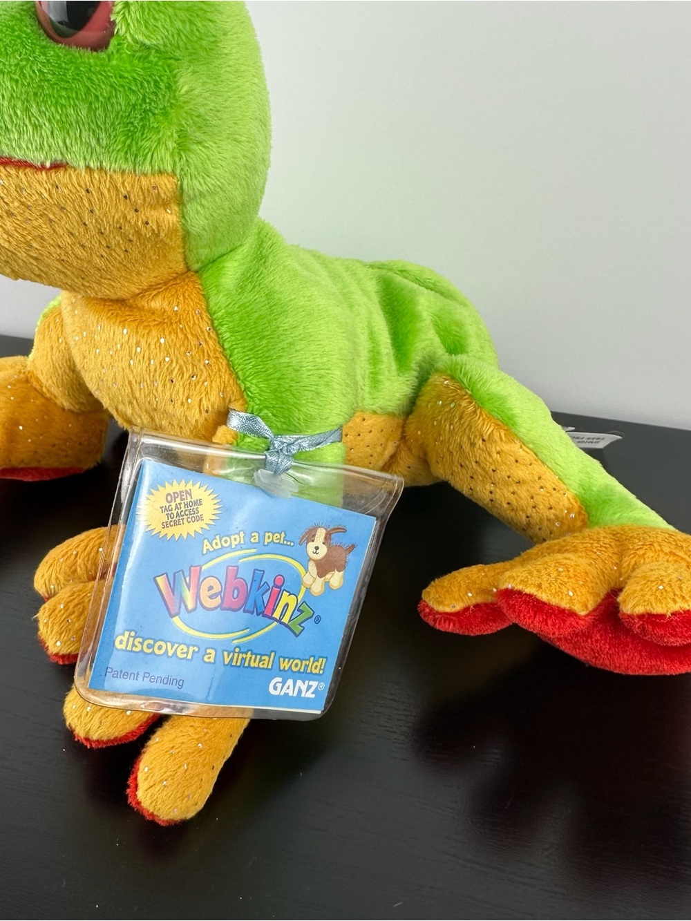 Ganz Webkinz Tree Frog 9" HM109 Plush Stuffed Animal Web Kinz Sealed Code NWT - Picture 2 of 4